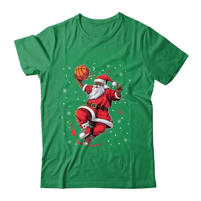 Black African American Santa Claus Basketball Afro Christmas Shirt & Sweatshirt | teecentury