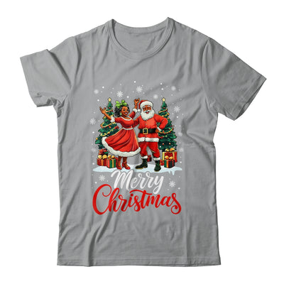Black African Culture Merry Christmas Funny Santa Claus Shirt & Sweatshirt | teecentury