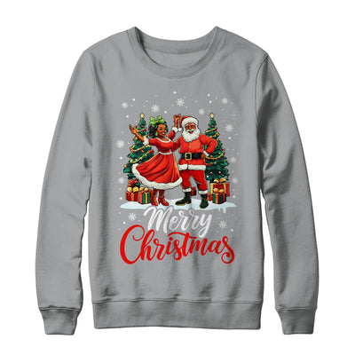 Black African Culture Merry Christmas Funny Santa Claus Shirt & Sweatshirt | teecentury