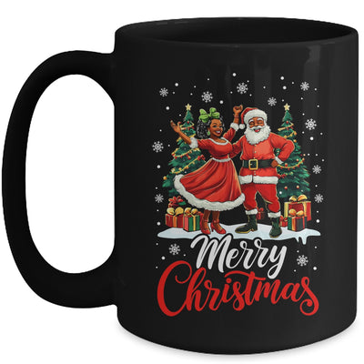 Black African Culture Merry Christmas Funny Santa Claus Mug | teecentury