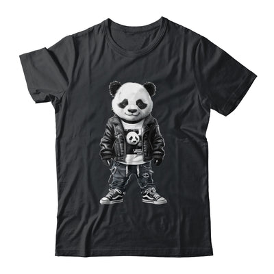 Black And White Panda With Cool Cute Sportswear For Boy Men Shirt & Hoodie | teecentury