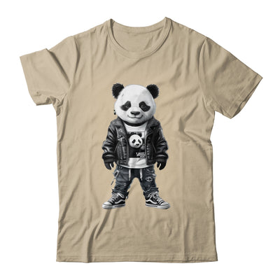 Black And White Panda With Cool Cute Sportswear For Boy Men Shirt & Hoodie | teecentury