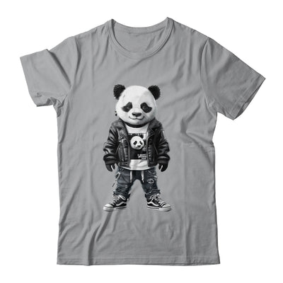 Black And White Panda With Cool Cute Sportswear For Boy Men Shirt & Hoodie | teecentury