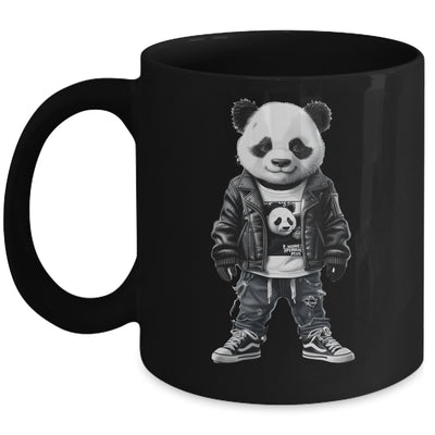 Black And White Panda With Cool Cute Sportswear For Boy Men Mug | teecentury
