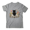 Black Cat For Women Book Lover Cute Cat And Reading Book Shirt & Tank Top | teecentury