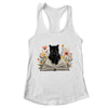 Black Cat For Women Book Lover Cute Cat And Reading Book Shirt & Tank Top | teecentury