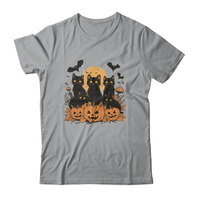 Black Cat Pumpkin Retro Halloween Cat Gothic Spooky Season Shirt & Sweatshirt | teecentury