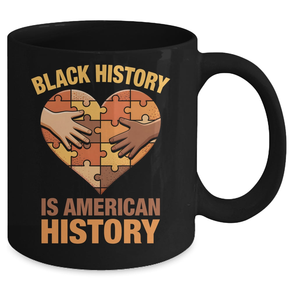 Black History Is American History Heart African American Mug | teecentury