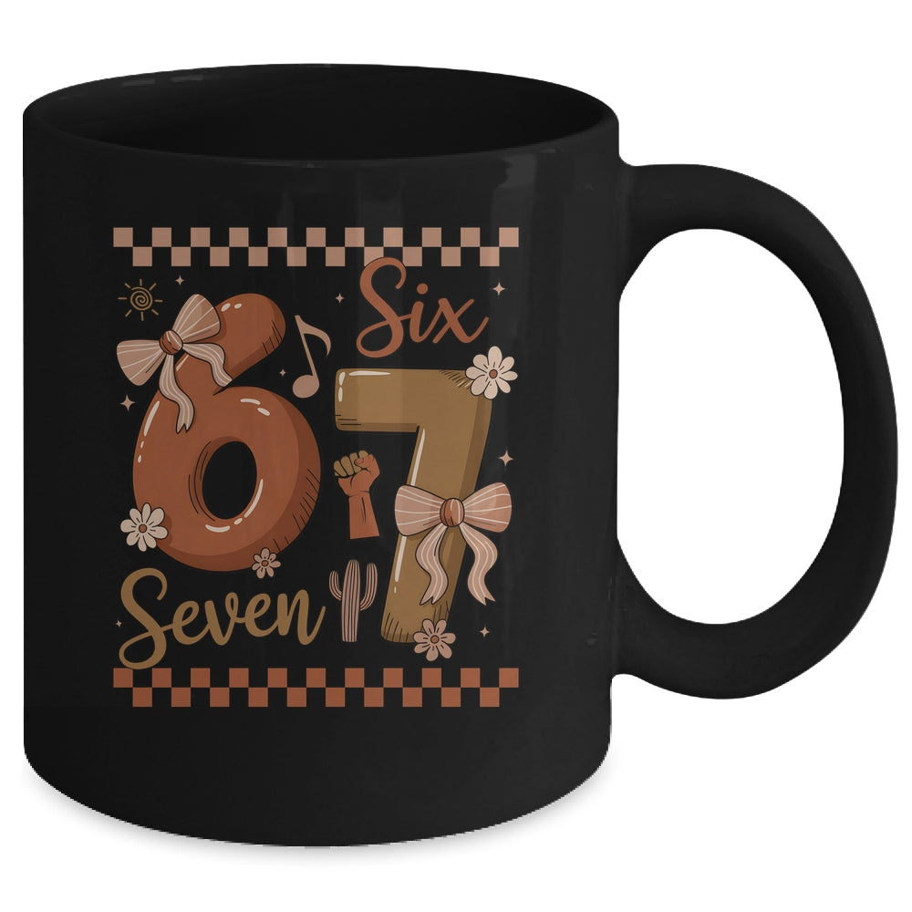 Black History Month 67 Funny Meme Coquette Bow Six Seven Mug | teecentury