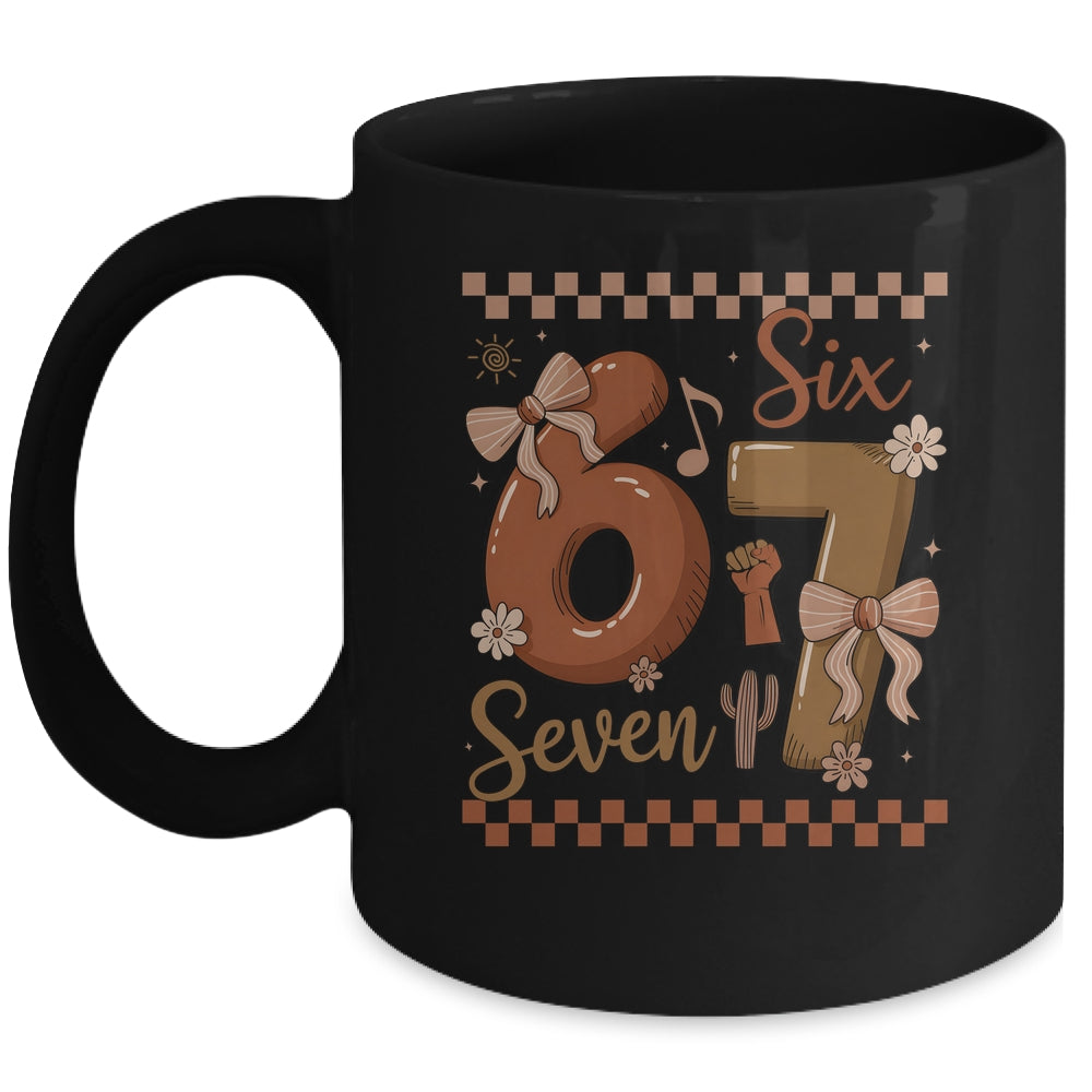 Black History Month 67 Funny Meme Coquette Bow Six Seven Mug | teecentury