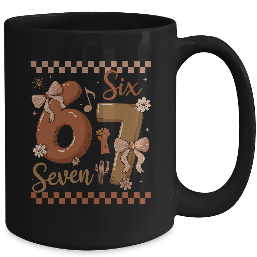 Black History Month 67 Funny Meme Coquette Bow Six Seven Mug | teecentury