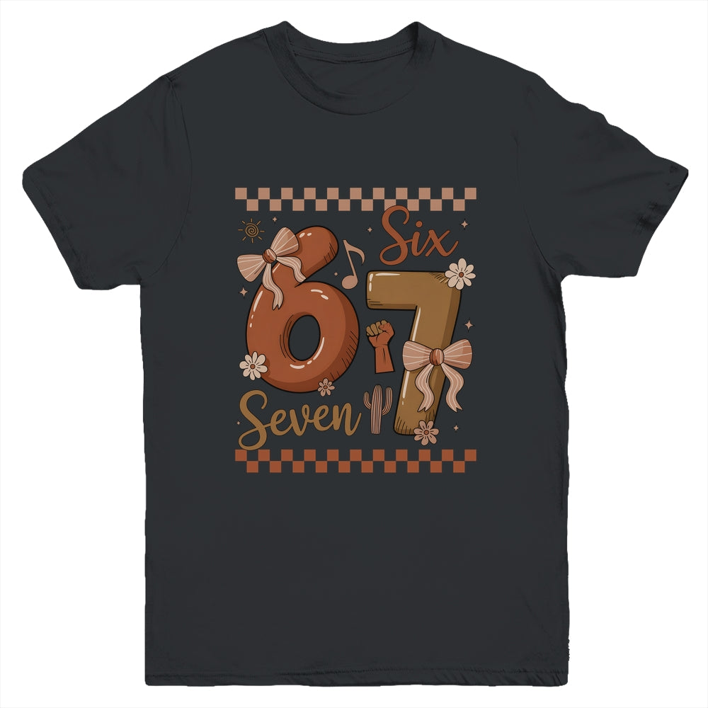 Black History Month 67 Funny Meme Coquette Bow Six Seven Youth Shirt | teecentury