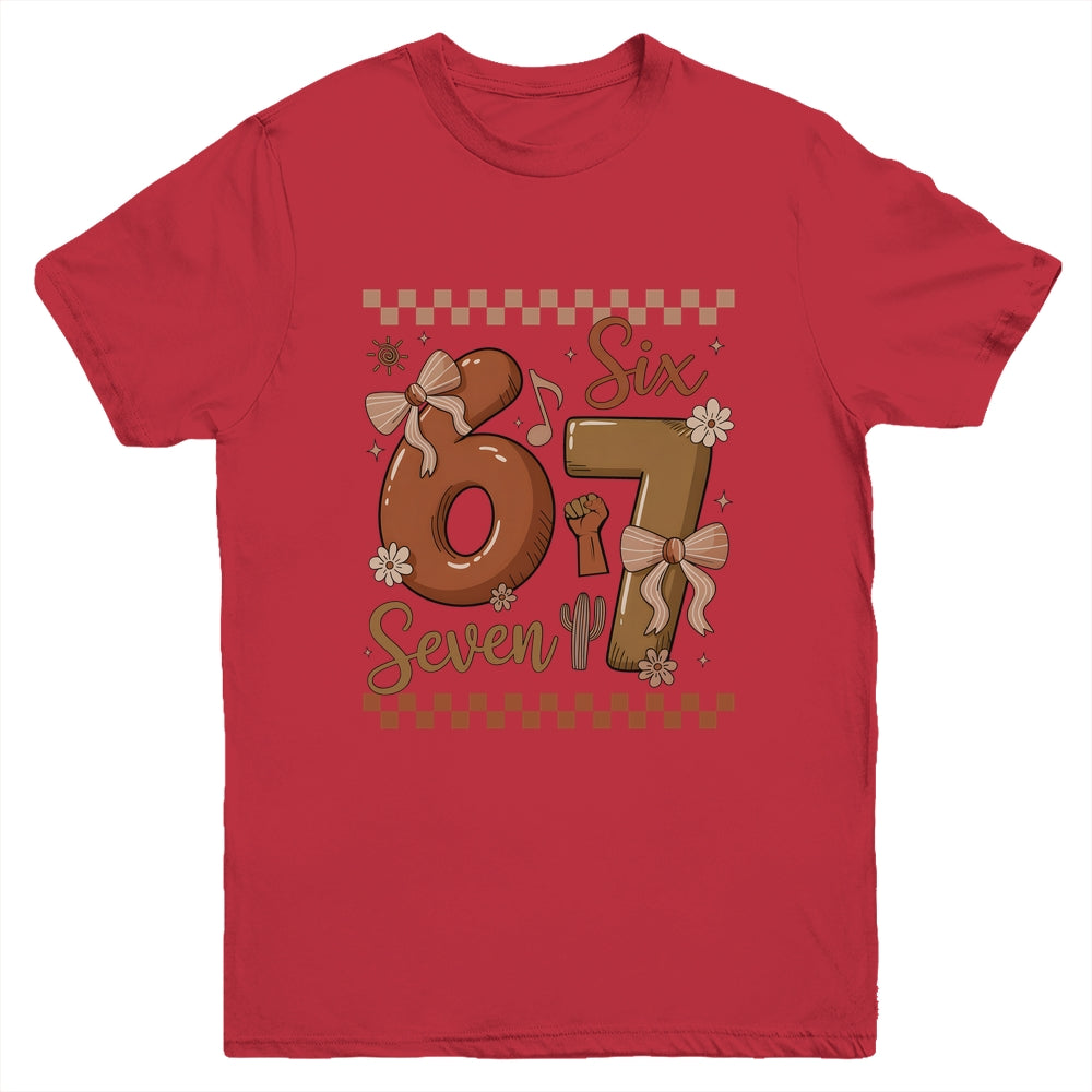 Black History Month 67 Funny Meme Coquette Bow Six Seven Youth Shirt | teecentury