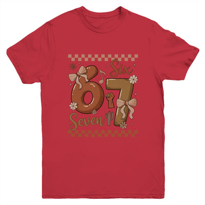 Black History Month 67 Funny Meme Coquette Bow Six Seven Youth Shirt | teecentury