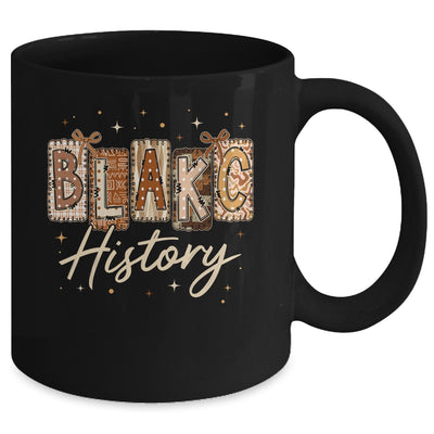 Black History Month African Black Women Coquette Bow Mug | teecentury