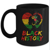 Black History Month African Pride American Heart Women Mug | teecentury