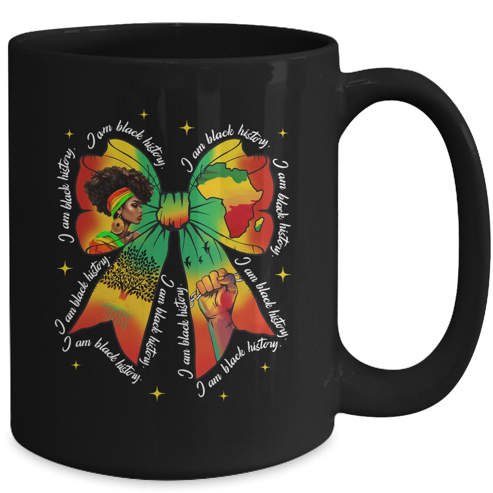 Black History Month Coquette Bow Juneteenth African American Mug | teecentury