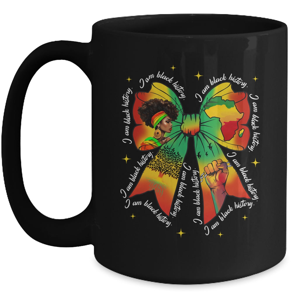 Black History Month Coquette Bow Juneteenth African American Mug | teecentury