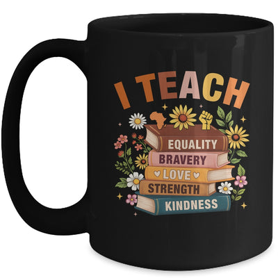 Black History Month I Teach African American Teacher Women Mug | teecentury