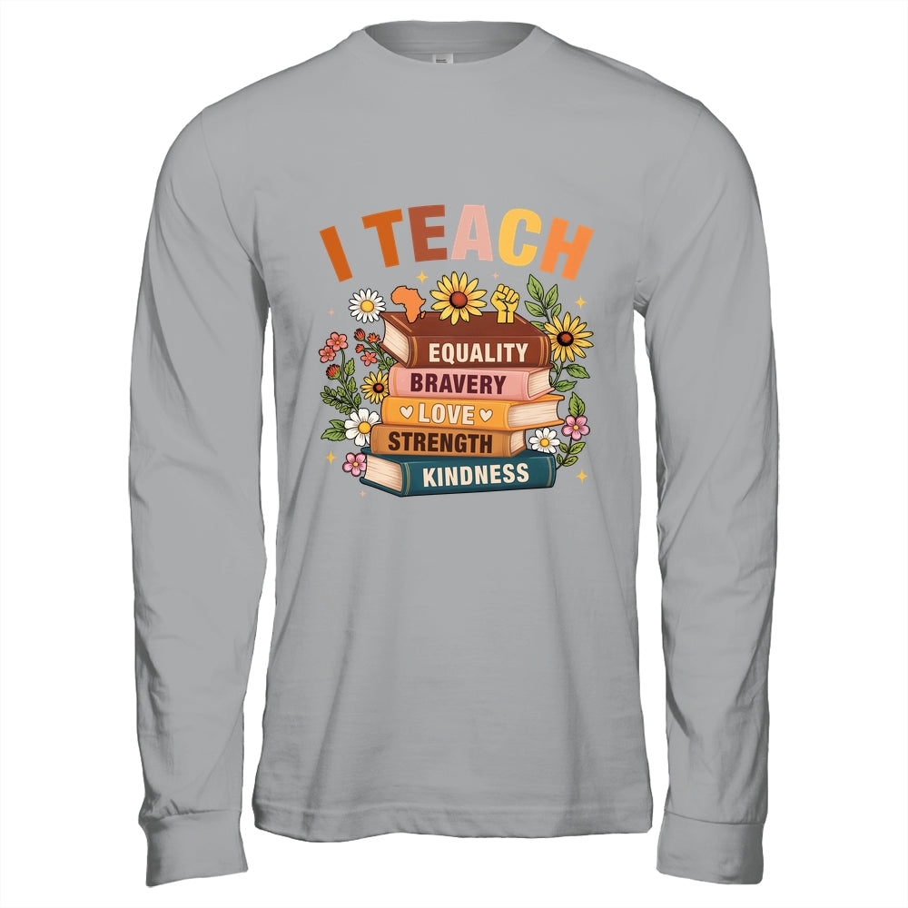 Black History Month I Teach African American Teacher Women Shirt & Hoodie | teecentury