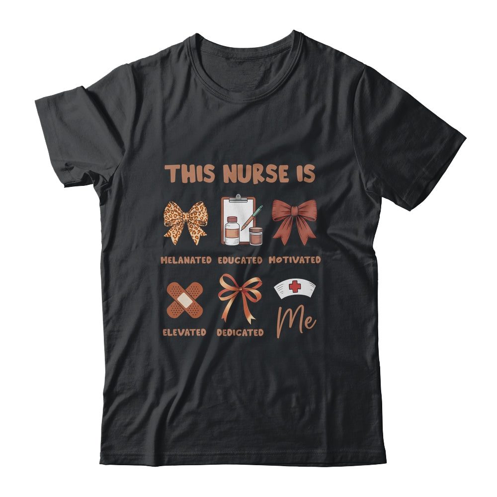 Black History Month This Nurse Melanated Educated Women Shirt & Hoodie | teecentury