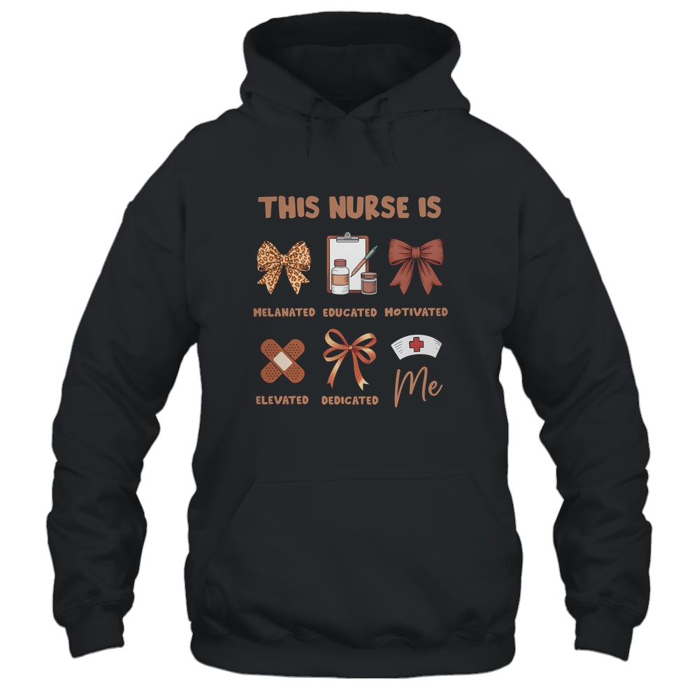 Black History Month This Nurse Melanated Educated Women Shirt & Hoodie | teecentury