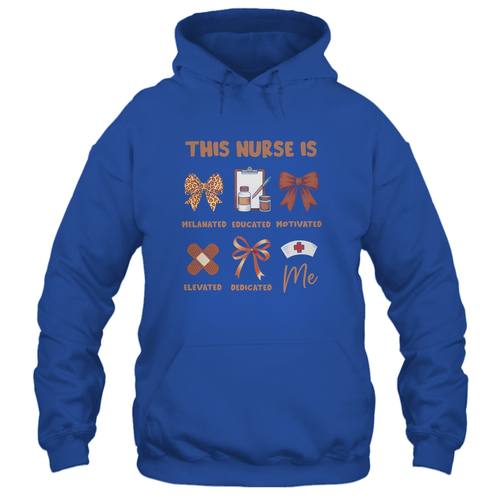 Black History Month This Nurse Melanated Educated Women Shirt & Hoodie | teecentury