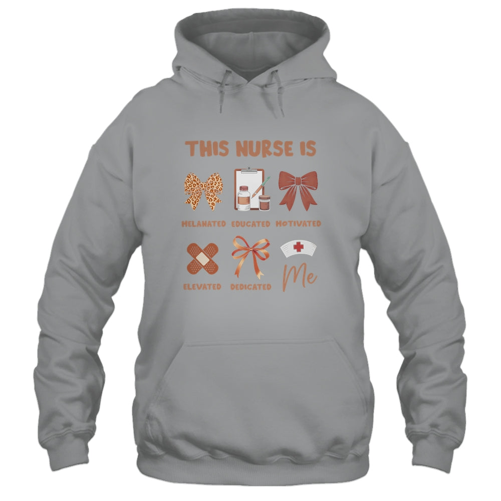 Black History Month This Nurse Melanated Educated Women Shirt & Hoodie | teecentury
