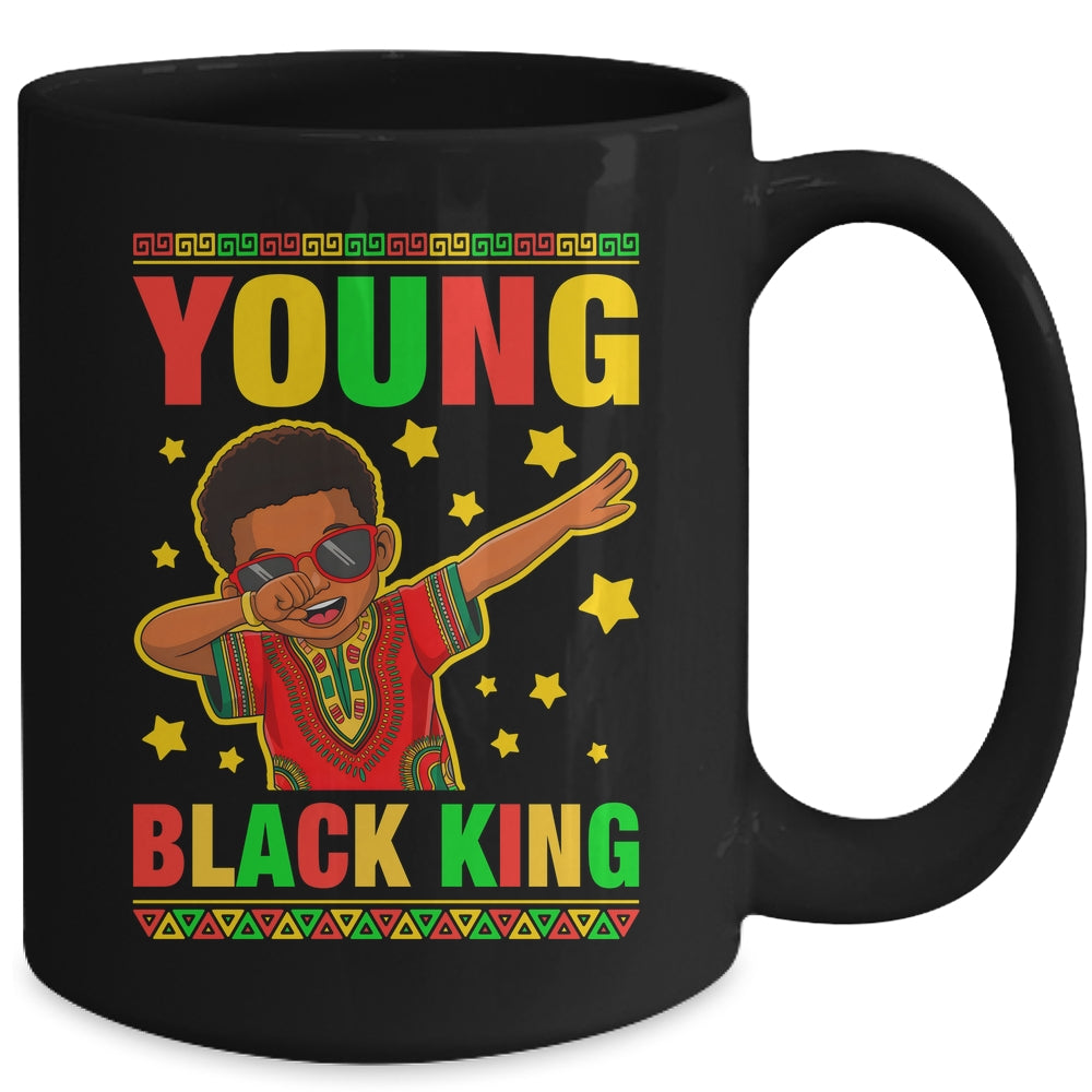 Black History Young King Dab African American Boys Kids Mug | teecentury