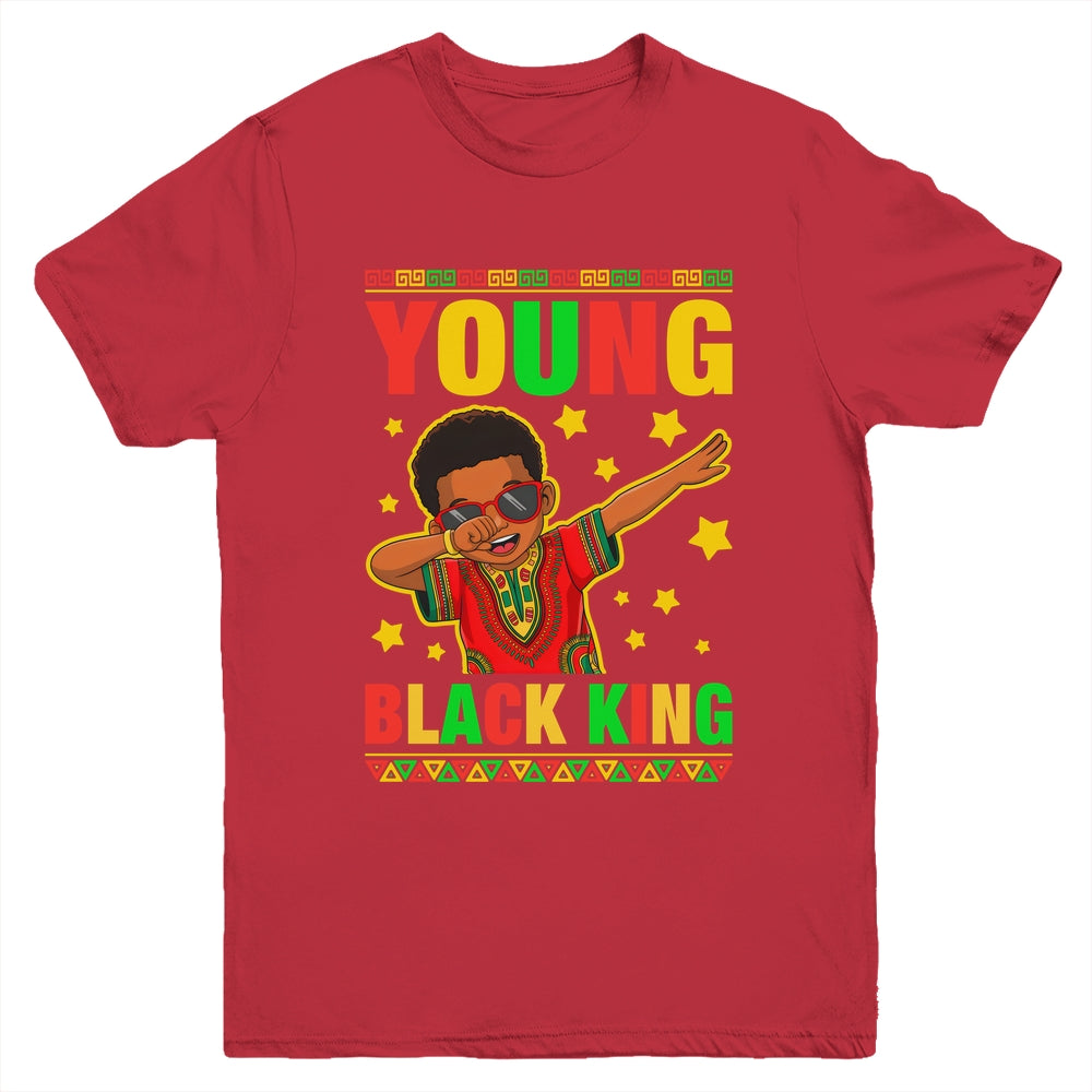 Black History Young King Dab African American Boys Kids Youth Shirt | teecentury