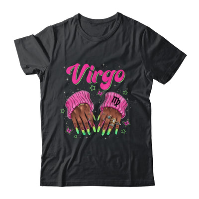 Black Women Nails Zodiac Birthday Virgo Queen September Shirt & Sweatshirt | teecentury