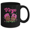 Black Women Nails Zodiac Birthday Virgo Queen September Mug | teecentury