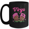 Black Women Nails Zodiac Birthday Virgo Queen September Mug | teecentury