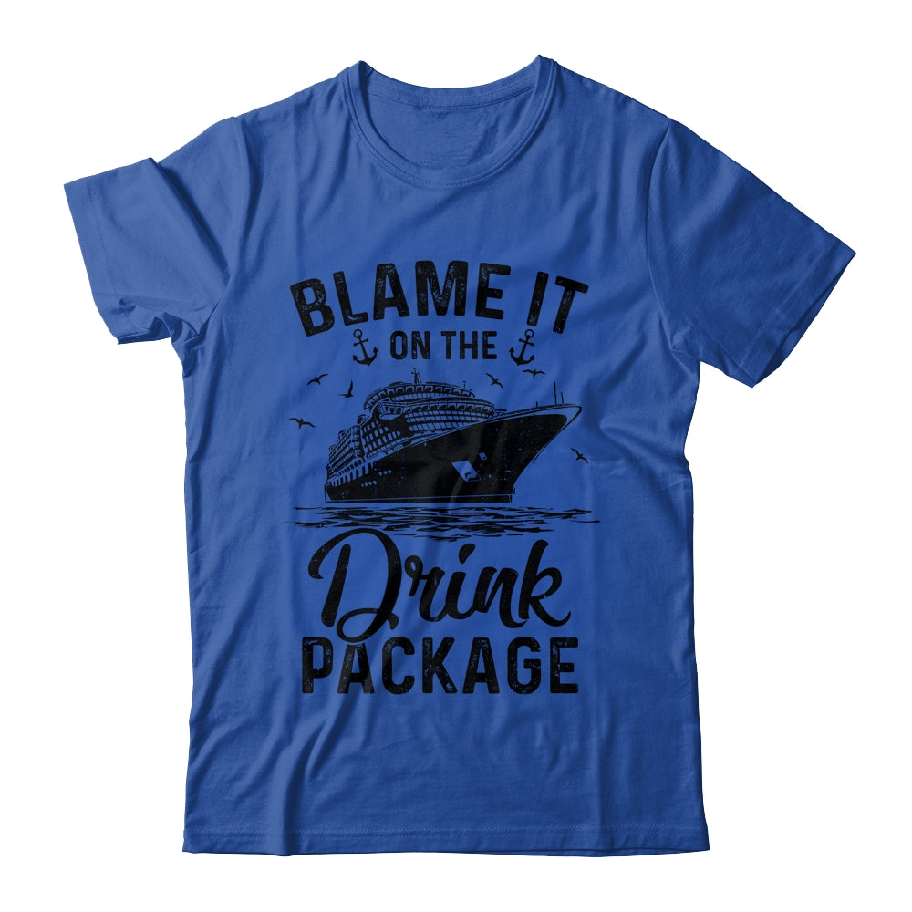 Blame It On The Cruise Package Cruise Cruising Matching Shirt & Tank Top | teecentury