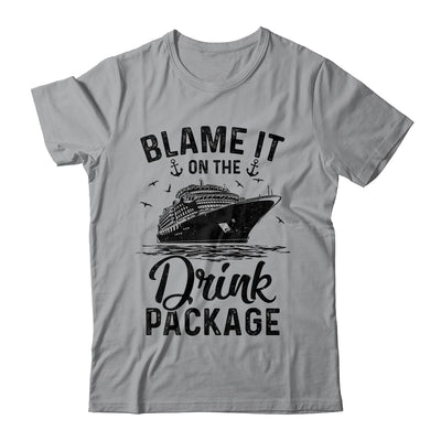 Blame It On The Cruise Package Cruise Cruising Matching Shirt & Tank Top | teecentury