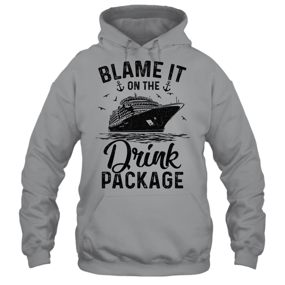 Blame It On The Cruise Package Cruise Cruising Matching Shirt & Tank Top | teecentury