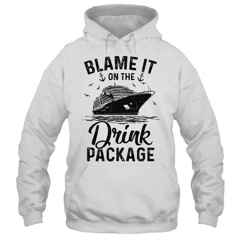 Blame It On The Cruise Package Cruise Cruising Matching Shirt & Tank Top | teecentury