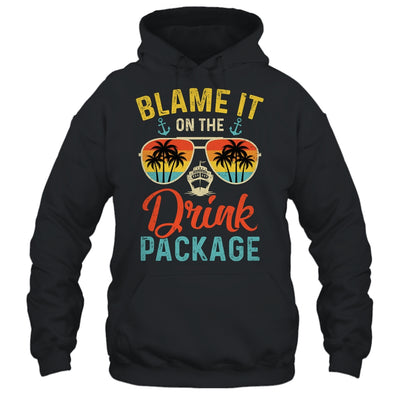 Blame It On The Drink Package Cruise Cruising Matching Shirt & Tank Top | teecentury
