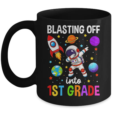Blasting Off Into 1St Grade Boys First Day First Grade Kids Mug | teecentury