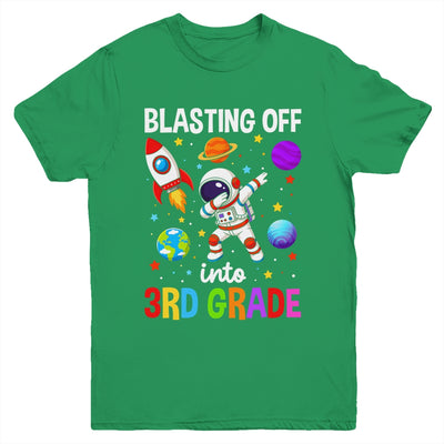 Blasting Off Into 3Rd Grade Boys First Day Third Grade Kids Youth Shirt | teecentury
