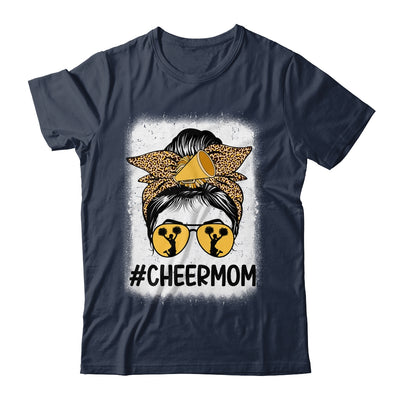 Bleached Cheer Mom Mama Cheerleading Mom Messy Bun Shirt & Tank Top | teecentury