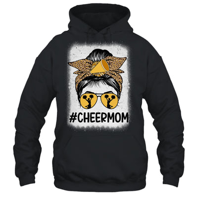 Bleached Cheer Mom Mama Cheerleading Mom Messy Bun Shirt & Tank Top | teecentury