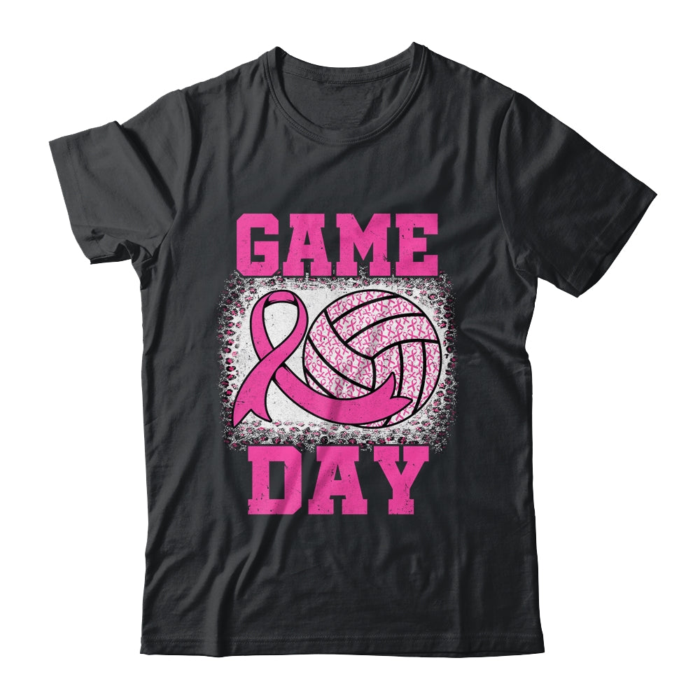 Bleached Game Day Breast Cancer Awareness Pink Volleyball Shirt & Hoodie | teecentury