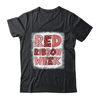 Bleached Red Ribbon Week Leopard We Wear Red For Awareness Shirt & Hoodie | teecentury