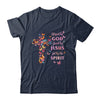 Blessed By God Loved By Jesus Butterfly Cross Christian Shirt & Tank Top | teecentury