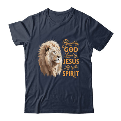 Blessed By God Loved By Jesus Christian Lion For Men Women Shirt & Hoodie | teecentury