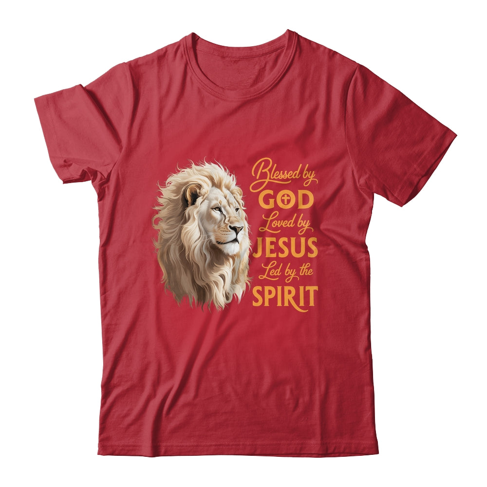 Blessed By God Loved By Jesus Christian Lion For Men Women Shirt & Hoodie | teecentury
