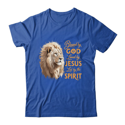 Blessed By God Loved By Jesus Christian Lion For Men Women Shirt & Hoodie | teecentury
