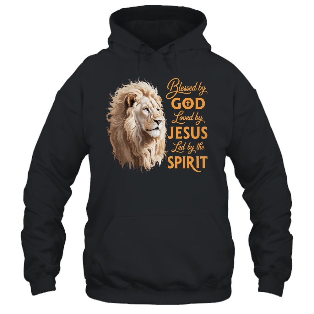 Blessed By God Loved By Jesus Christian Lion For Men Women Shirt & Hoodie | teecentury