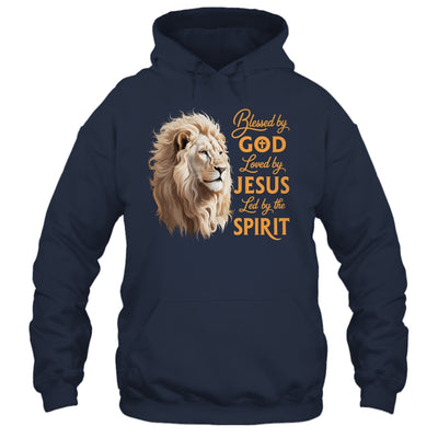 Blessed By God Loved By Jesus Christian Lion For Men Women Shirt & Hoodie | teecentury